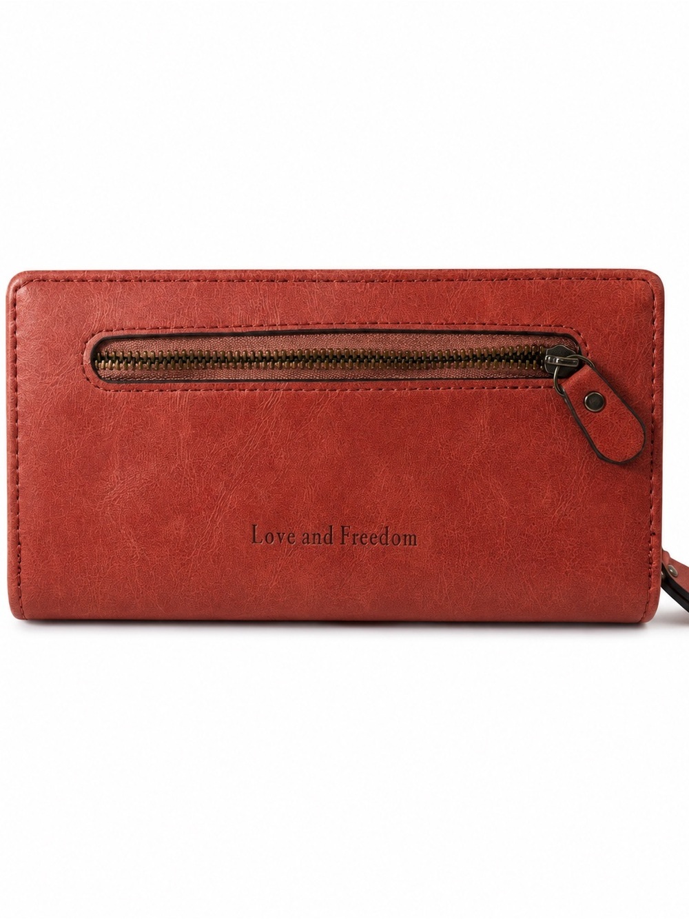 Red Zip-Around Women's Wallet